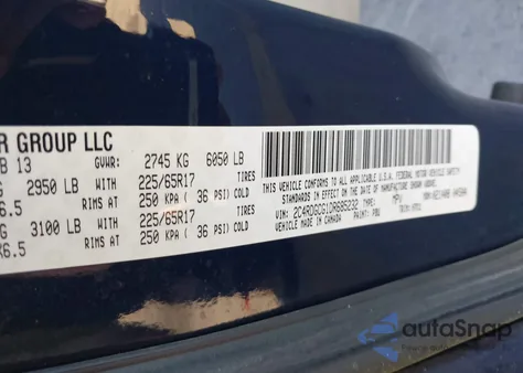2013 Dodge Grand Caravan Sxt from USA, damaged, VIN 2C4RDGCG1DR685232
